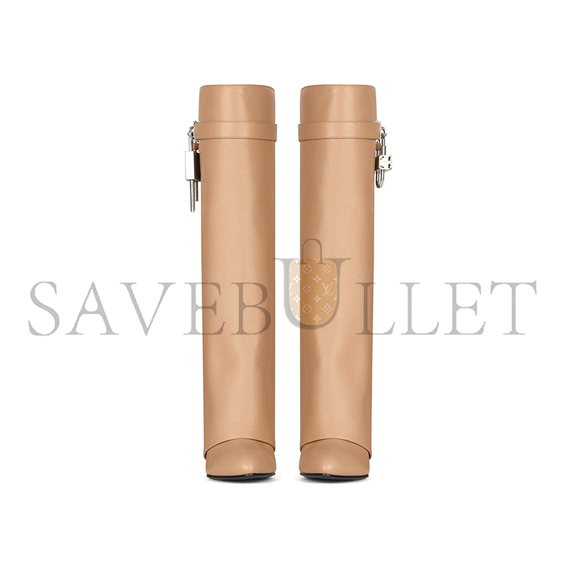 GIVENCHY SHARK LOCK BOOTS IN GRAINED LEATHER BE701KE16L-250 GIVENCHY SHARK LOCK BOOTS IN GRAINED LEATHER BE701KE16L-250